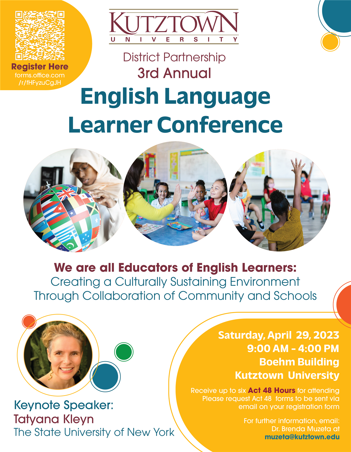 English Language Learner Conference (ELL) Kutztown University